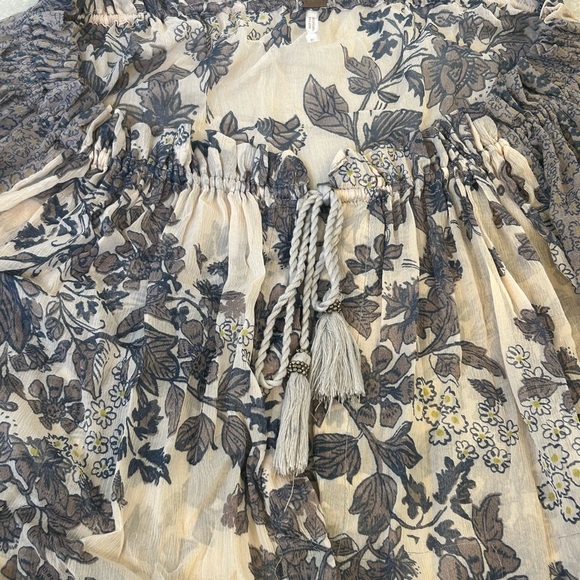 EUC Free People Hendrix Printed Peasant Top - Picture 7 of 12